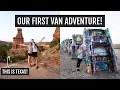 Our first van life adventure Palo Duro Canyon Amarillo TX food coffee