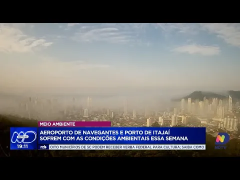 Aeroporto de Navegantes e Porto de Itajaí enfrentam dificuldades por condições ambientais