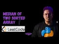 Median of Two Sorted Arrays in Java LeetCode Solution Explained