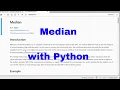 Python - Median