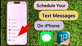 IOS 18 How To Schedule A Text Message How To Send Text Later IPhone 