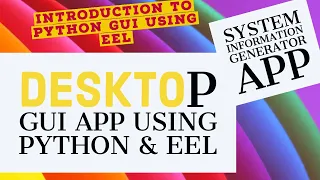 Python EEL Gui App System Utility App Using Python Html Css javascript Part 2
