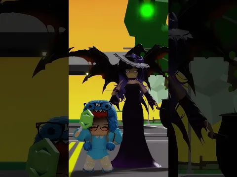 Una bruja muy malvada se llevaba a todas las personas que no llevaban ropa rosa.  #roblox #espanhol