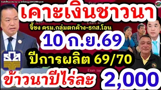 เคาะเงินชาวนา รัฐบาลอนุมัติช่วยเหลือเยียวยาเกษตรกร จี้รัฐกลางสภาฯ ไร่ละ 1,000-2,000 บาทได้วันไหนเมื่