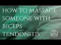 HOW TO MASSAGE BICEPS TENDONITIS - How to fix Biceps Tendonitis at home