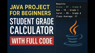How to create a Java student grade calculator within a minute