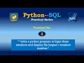Practical No 3 Python-SQL Practical Series PrepFuture Amit Mandal