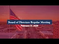 26 Board of Directors Regular Meeting