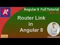 Router Link in Angular 8 Angular 8 Tutorial in Hindi
