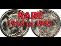 RARE 1916 To 1945 Mercury Dimes To Cherry Pick