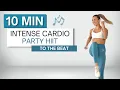 Download Lagu 10 min CARDIO PARTY HIIT WORKOUT | To The Beat ♫ | No Squats or Lunges | Fun + High Intensity