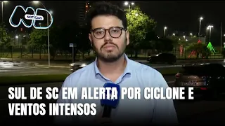 Sul de SC se prepara para ventos fortes com chegada de ciclone