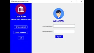 Bank Management System Project in Java Swing without database