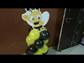 Bumble Bee Baby Shower Theme Decoration at Home - Balloon Decoration Ideas het decor