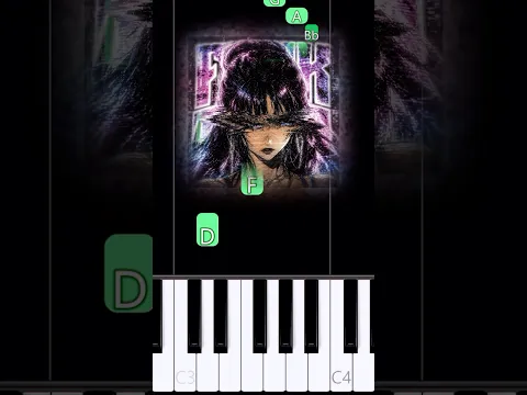 how to play "FUNK TAKA (SLOWED)" on piano