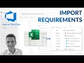 Azure DevOps - Import Requirements from Excel and CSV Map to Epics Features and User Stories