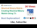 Codeforces - Maximal Binary Matrix