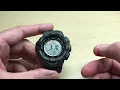 Casio Pro Trek PRG-270 How to Set Time and Date