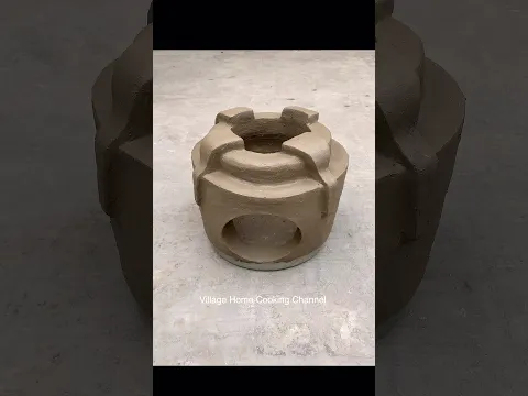 Traditional clay stove | clay oven design mud kitchen design #clayoven #clay #outdoorcooking #chulha