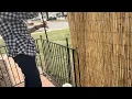 Natural Reed Fencing for Garden Landscape Privacy - Vigoro Brand