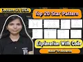 Lec 5 1 Star Pattern in Java Pattern Program in Java Part 2