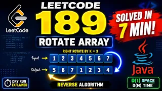 LeetCode 189 Rotate Array Java Solution Dry Run Easy Interview Trick