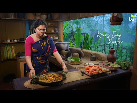 Download MP3 Rainy day Special Recipes | Spicy Egg rice & Butter mixed Fried Veggies for Lunch | Traditional Life