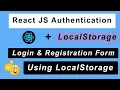 React JS Login Register Tutorial with Local Storage Beginner Guide 2026