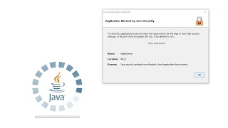 Application Blocked by JAVA Security Solved