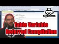SQL Undercover TV - Table variable Deferred Compilation