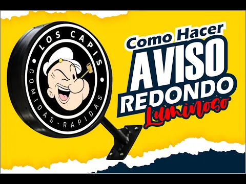 Download MP3 Como hacer AVISO redondo 💥 Aviso luminoso panaflex🎯 Cartel Luminoso 💡 Tutorial Paso a Paso