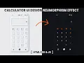 Calculator UI Neumorphism Effect Using HTML CSS Javascript Calculator HTML CSS JS Calculator