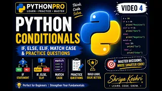 Python Conditional Statements if else elif match-case Practice Questions Python Tutorial