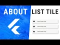 Flutter AboutListTile Widget
