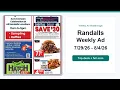 Randalls Weekly Ad 26 - 26 Top Deals