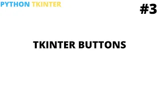 Learn python tkinter buttons Tutorial Python programming for beginners Cool Techy Guy
