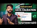 Advanced Data Validation in Excel Dropdown Error Alert Custom Rule Hindi Tutorial