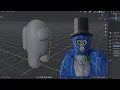 How to use the Gorilla Tag player model in Blender
