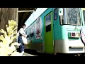 列車がまいります！！(法華口駅）Ｅテレ0655電車が来ます