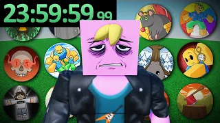 I Streamed Until I Unlocked EVERY BADGE in Slap Battles...