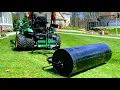 LAWN ROLLER FLATTENS THE YARD