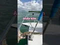 Dropping our Mantus anchor - 100’ of chain keeps us secure #Mantusmarine #anchor #sailboat