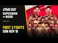 🔴 [Live in HD] ONE 173: Superbon vs. Noiri | First 2 Fights | ONE173「スーパーボン vs. 野杁」| オープニング2試合