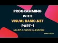 Solving VB NET MCQs for Beginners - Uncover the Secret to Passing DCA or PGDCA