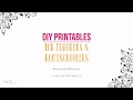 What is DIY Printables for Teachers and Homeschoolers