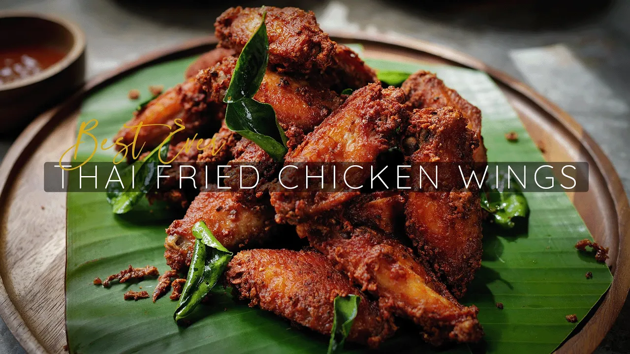 BEST EVER THAI FRIED CHICKEN WINGS RECIPE   Peek Gai Tod   