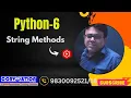 Learn Python Programming Class 6 String Methods Convolution Educare PK Das AC Sir
