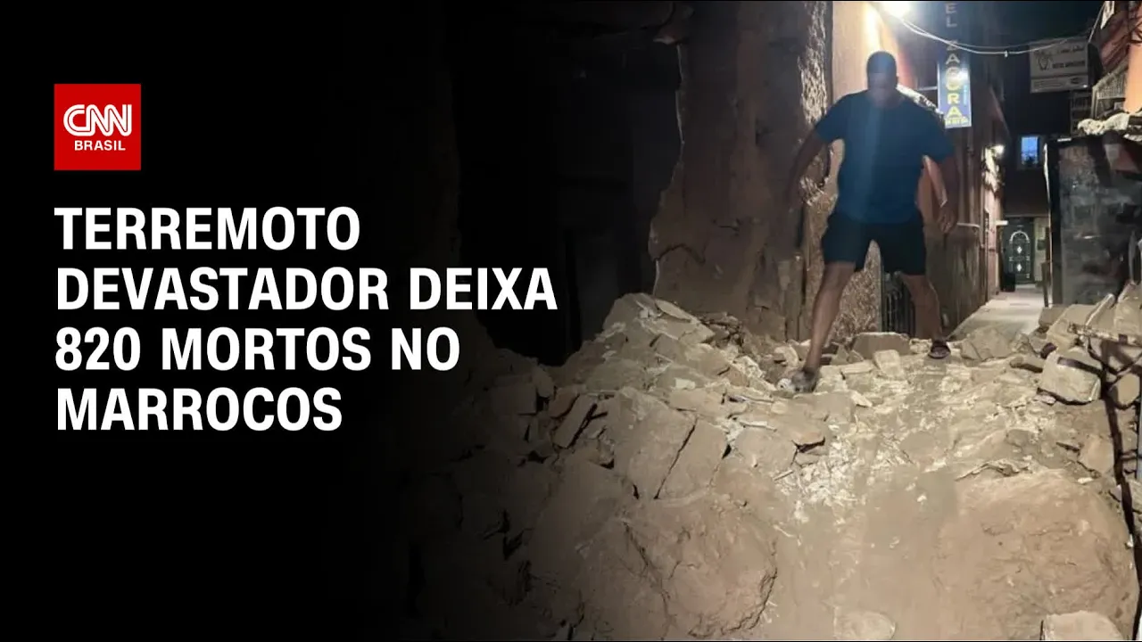Terremoto devastador deixa 820 mortos no Marrocos | LIVE CNN