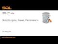 SDU Tools 23 Scripting SQL Server and Windows Logins Roles Permissions