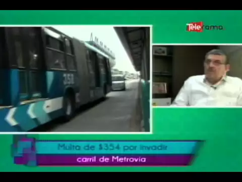 Multa de $354 por invadir carril de la Metrovía